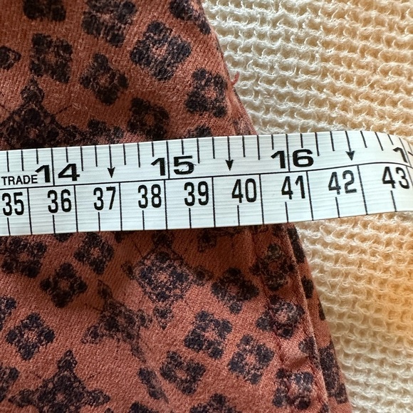 Free People patterned denim Brown Skirt - Picture 6 of 9